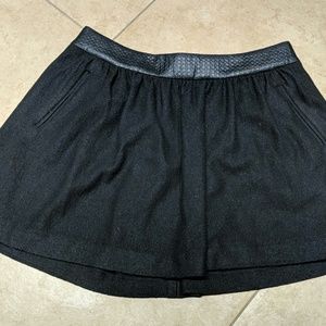 Wool Leather Banana Republic skirt Size 12